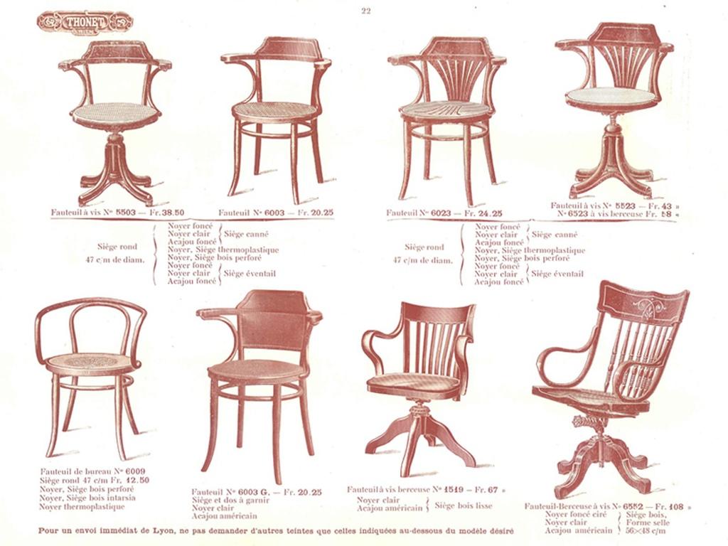 Silla de escritorio giratoria Jugendstil de Thonet en venta 2