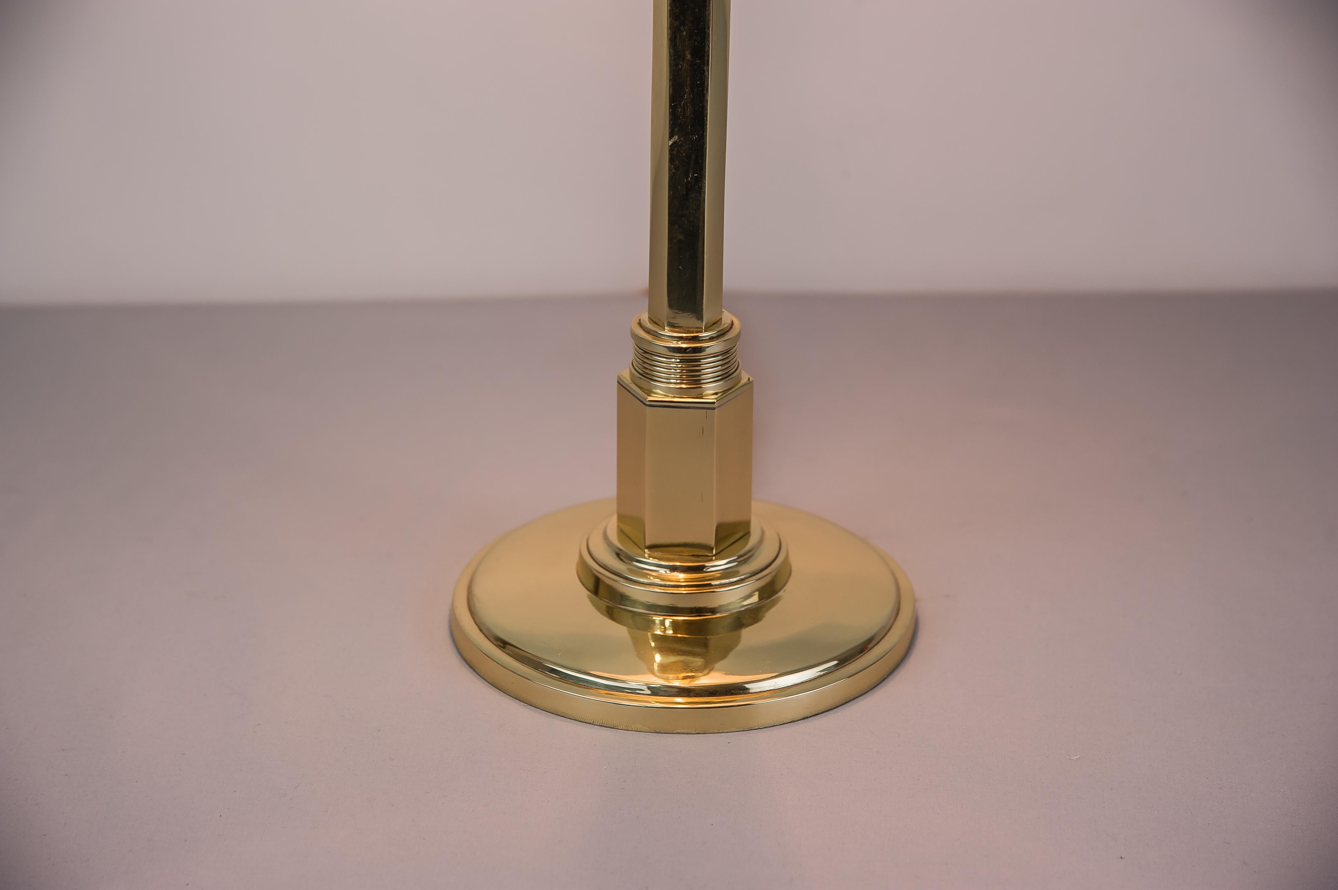 Glass Jugendstil Table Lamp, 1910s