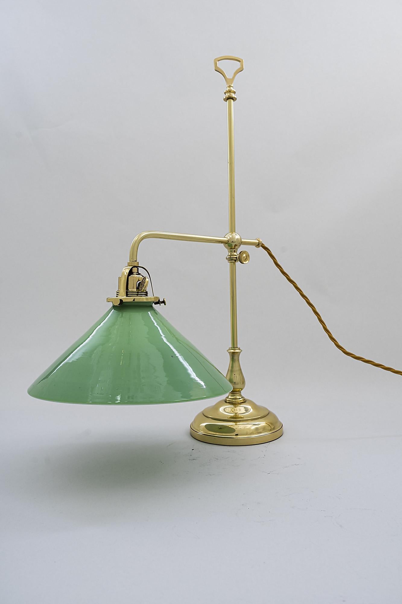 Opal Jugendstil Table Lamp 