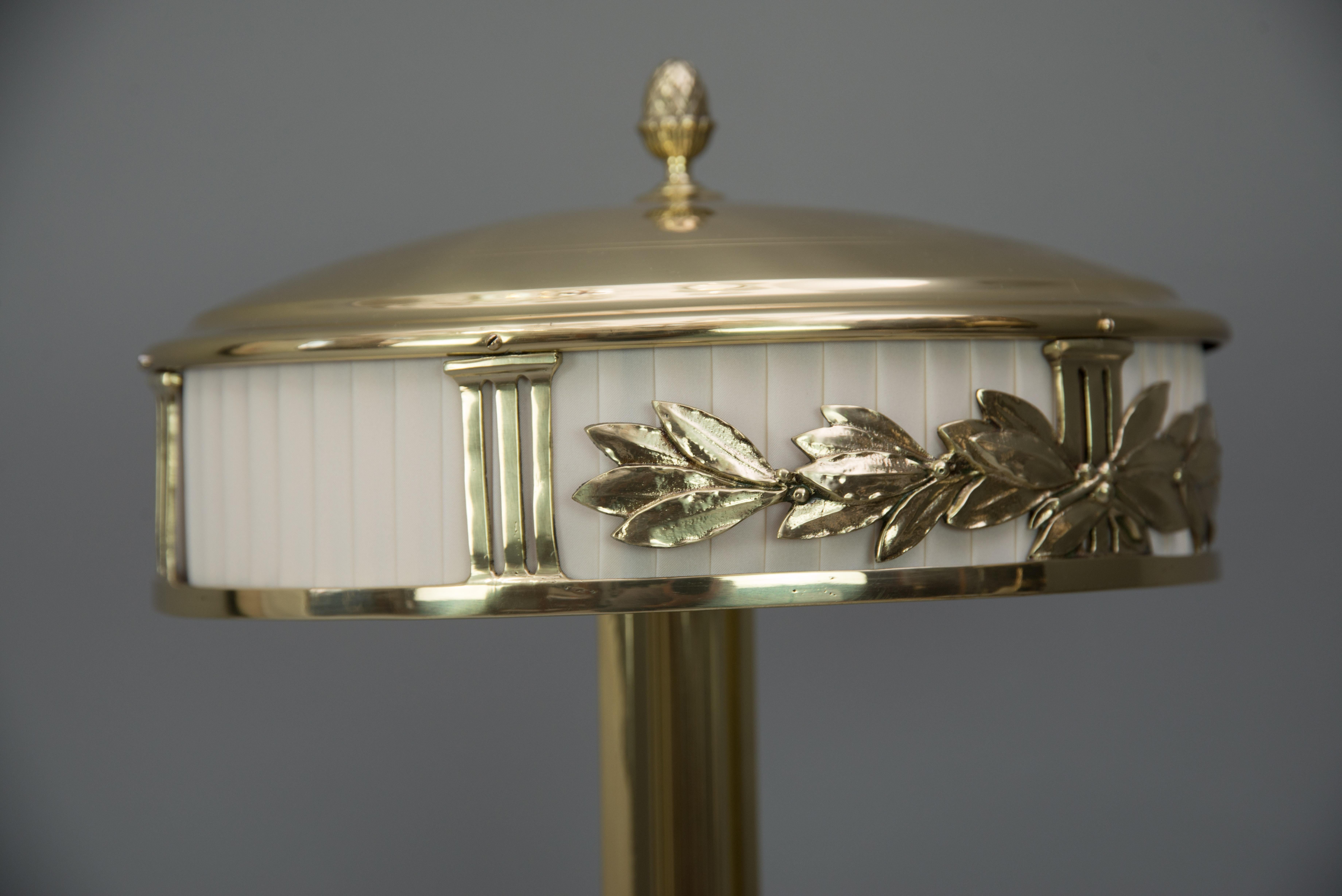 Jugendstil Table Lamp with Fabric, circa 1909 4