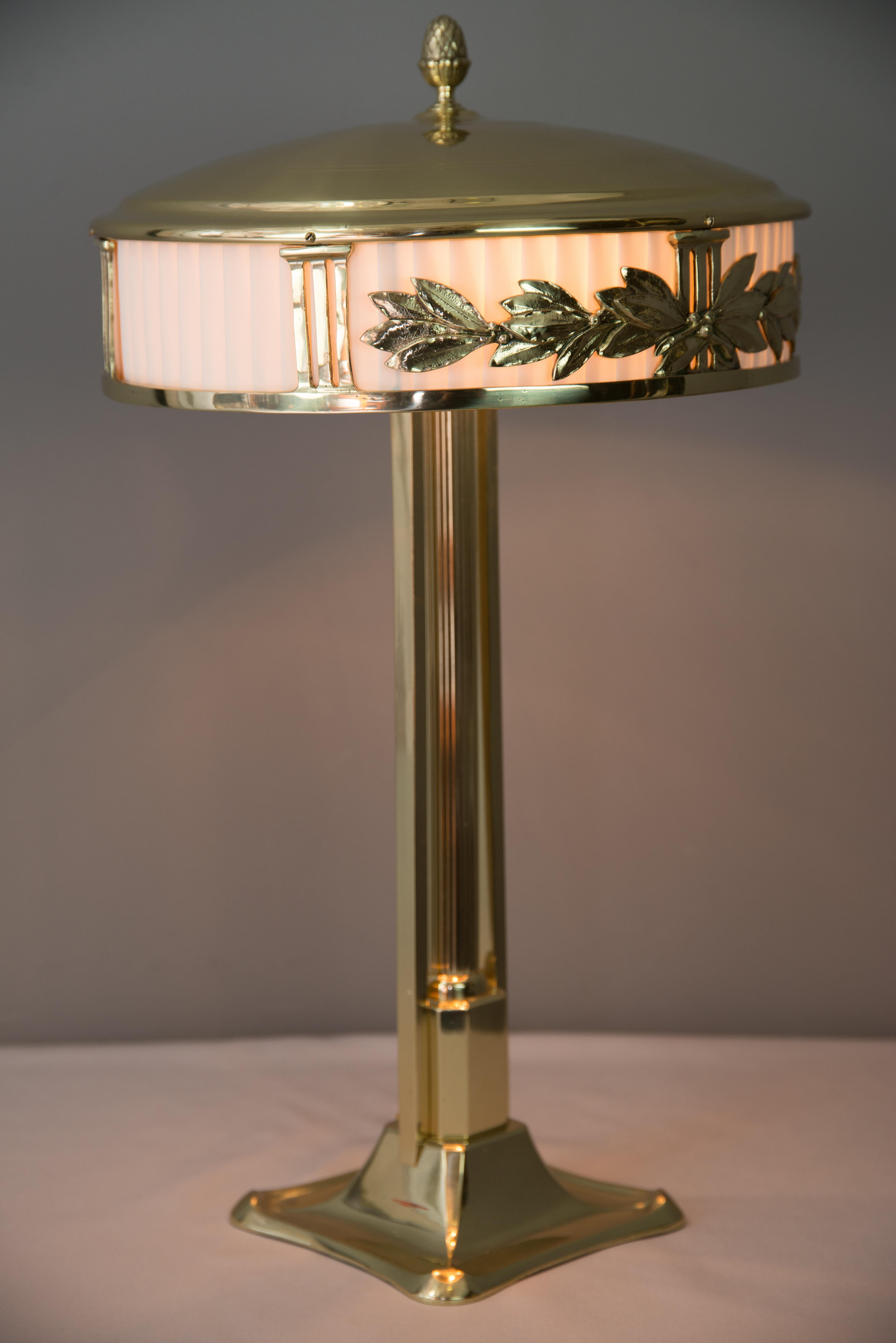 Jugendstil Table Lamp with Fabric, circa 1909 6