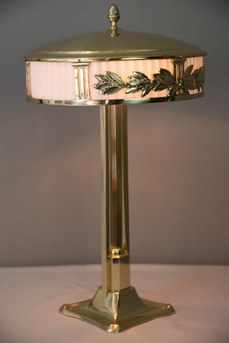 Jugendstil Table Lamp with Fabric, circa 1909 For Sale at 1stDibs