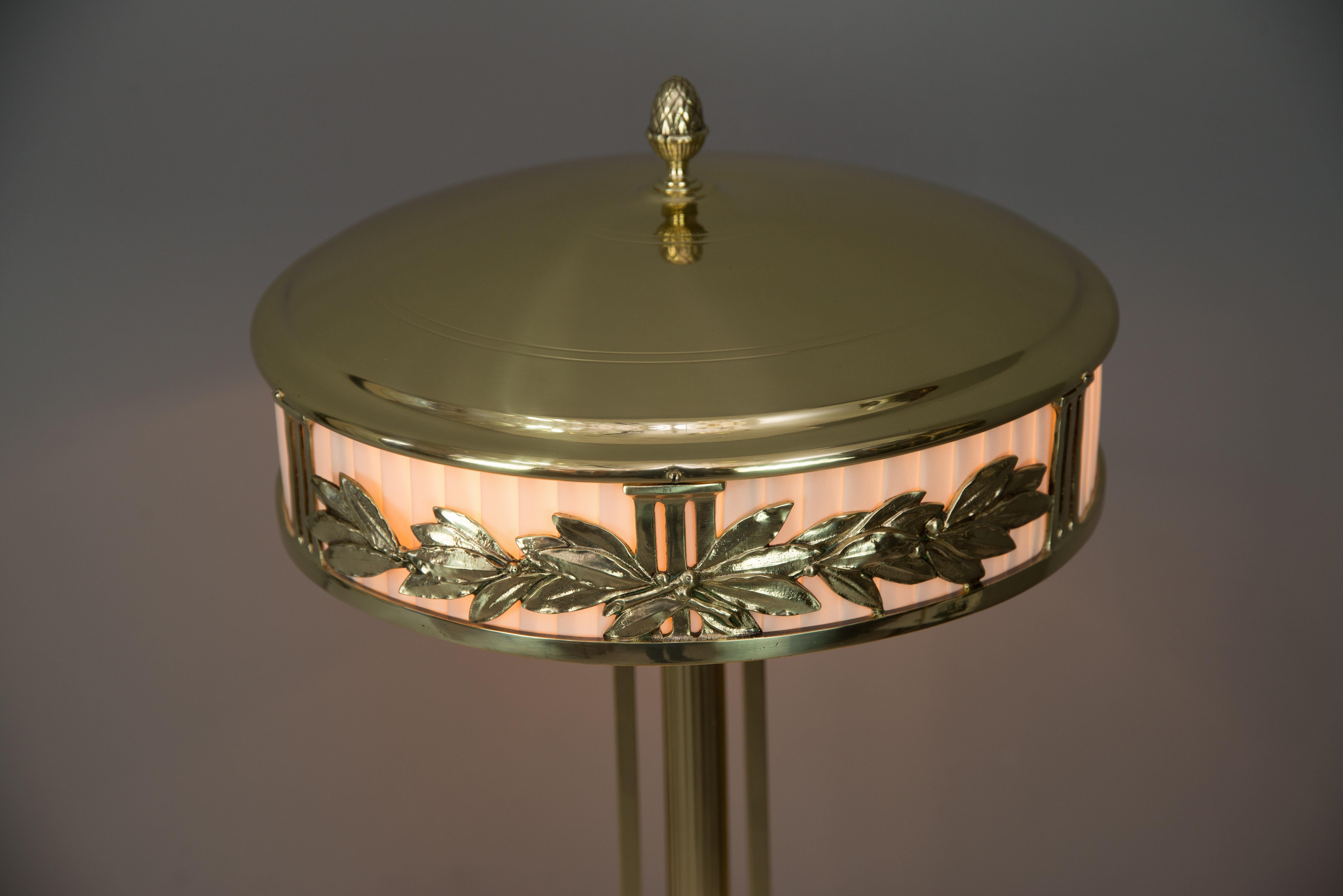Jugendstil Table Lamp with Fabric, circa 1909 7