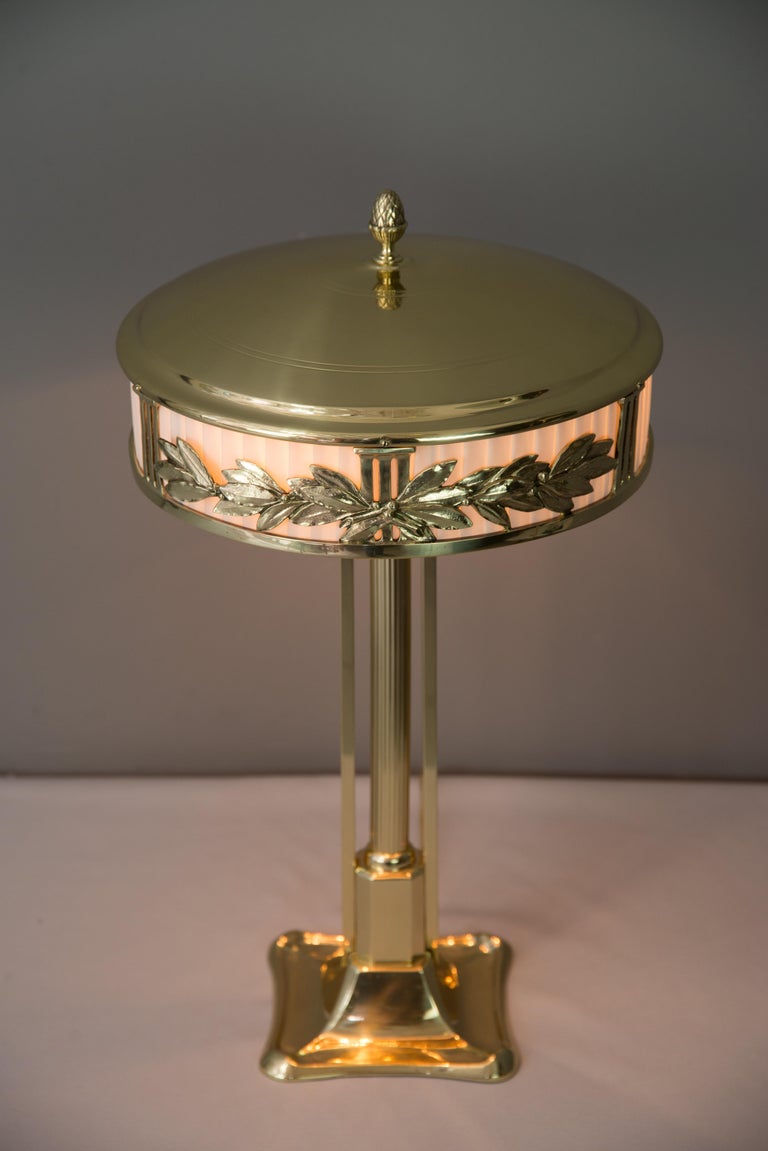 Jugendstil Table Lamp with Fabric, circa 1909 For Sale at 1stDibs