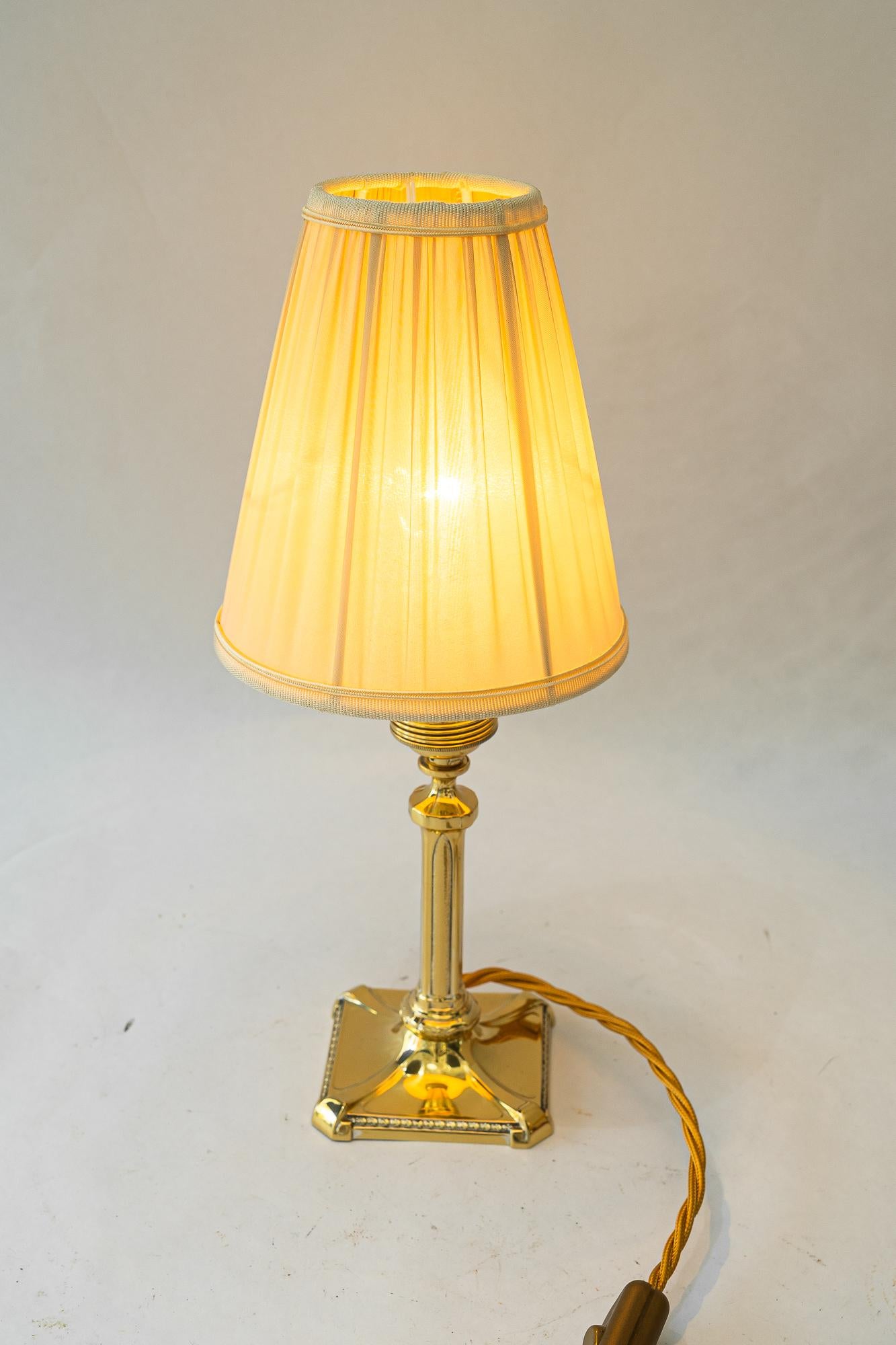 Lampe de table Jugendstil avec abat-jour en tissu vienne vers 1910 en vente 2