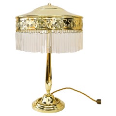 Jugendstil table lamp with glass sticks vienna around 1908