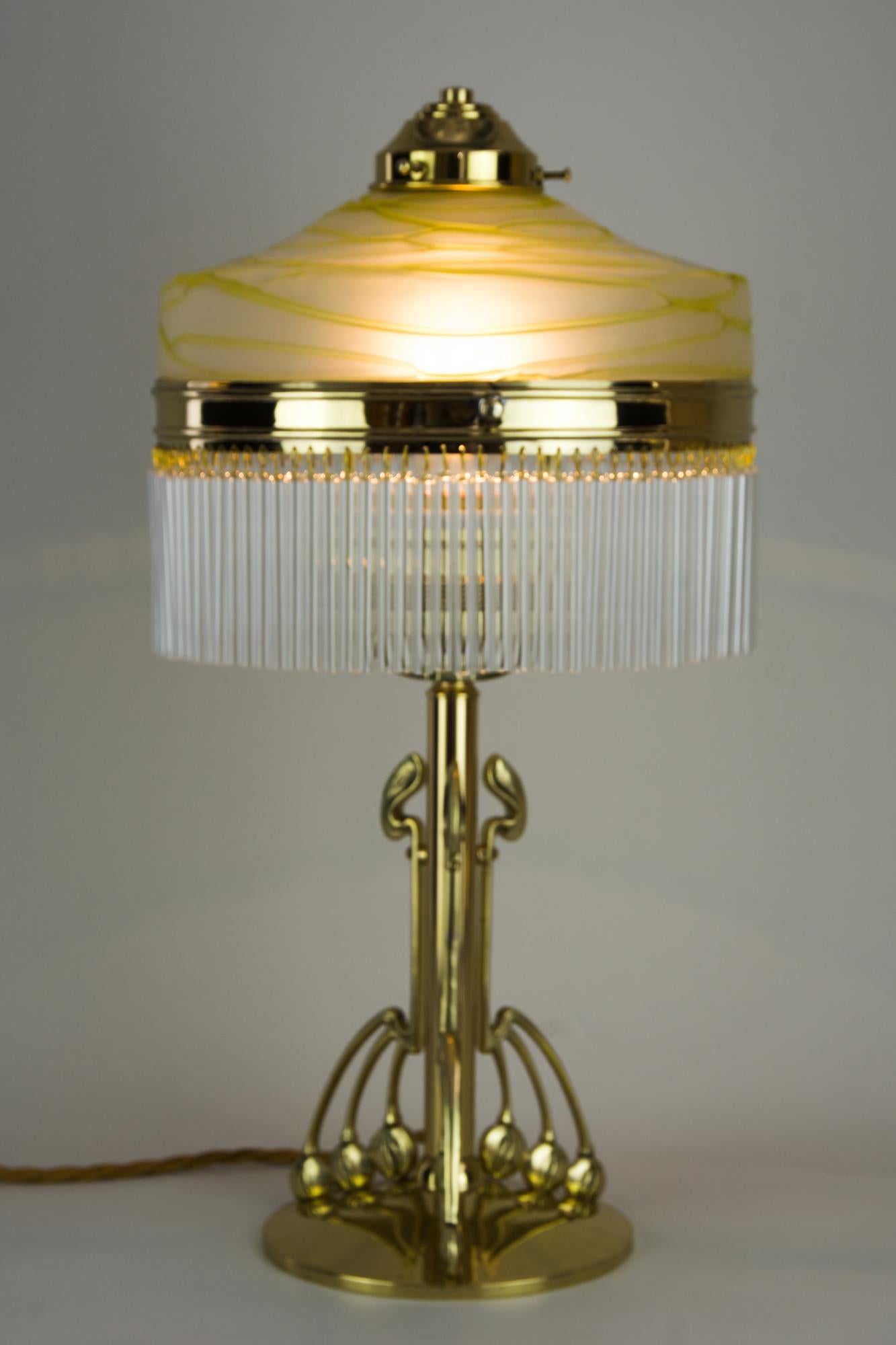 Jugendstil Table Lamp with Original 