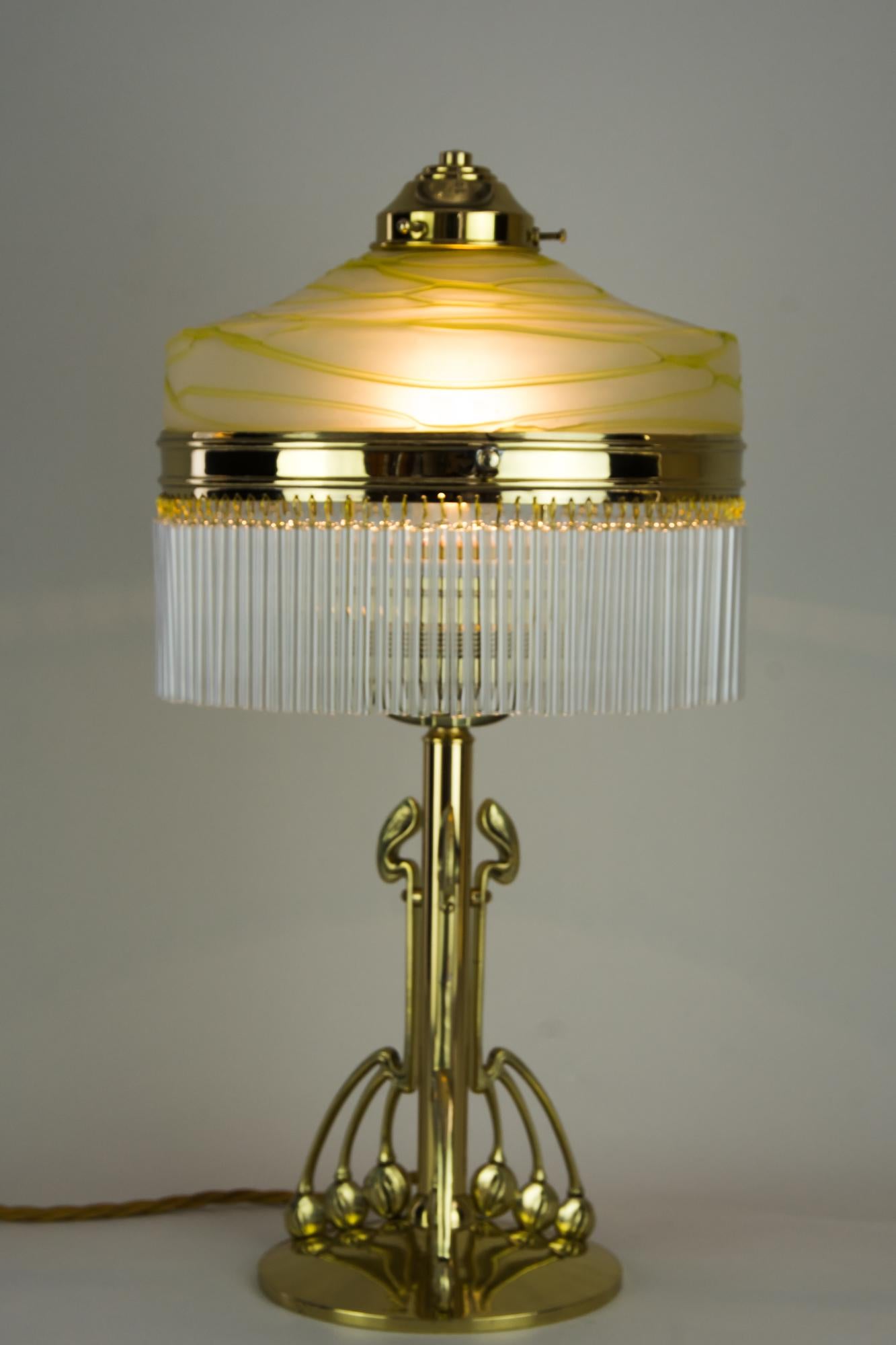 Jugendstil Table Lamp with Original 