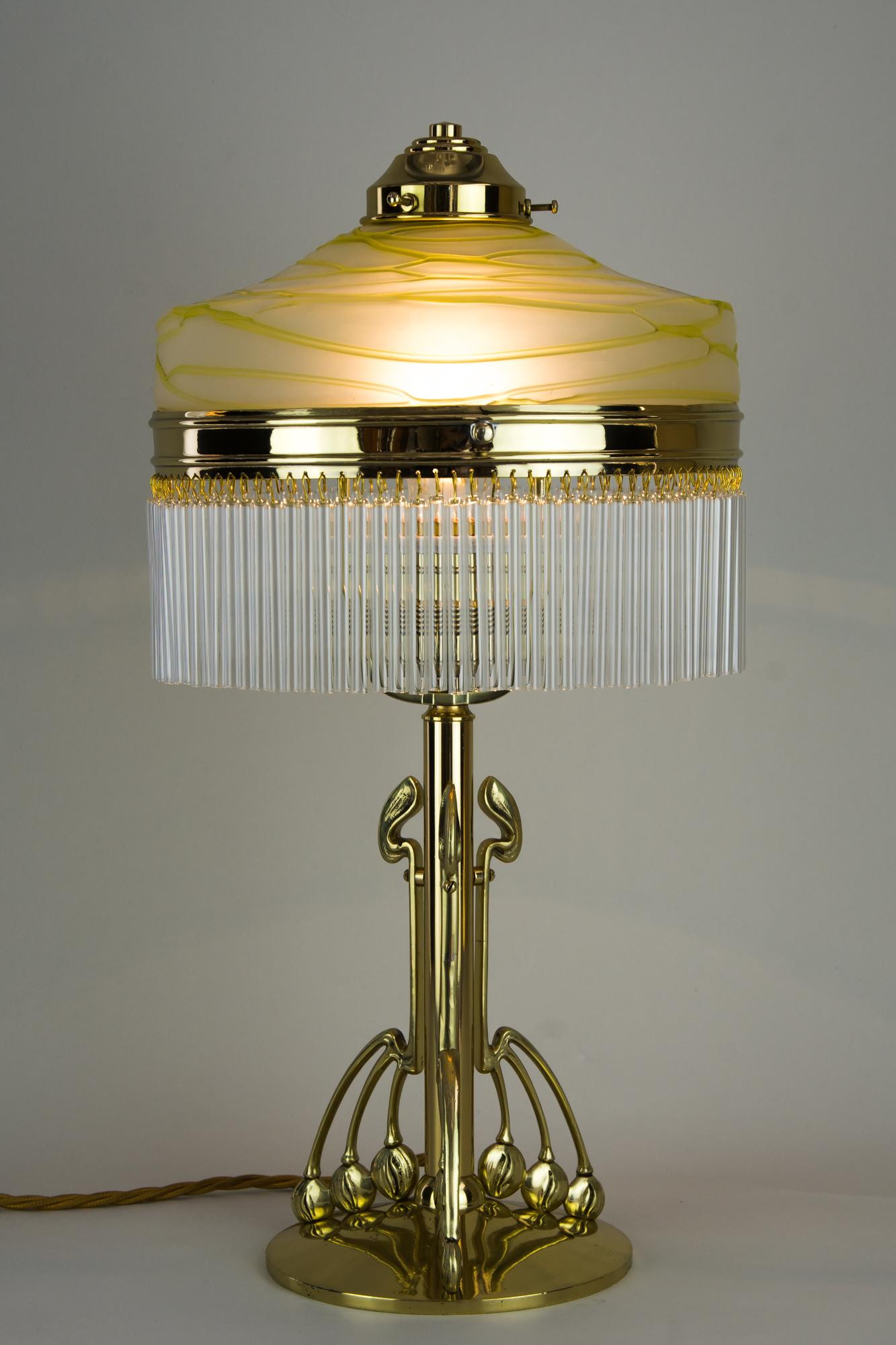 Jugendstil Table Lamp with Original 