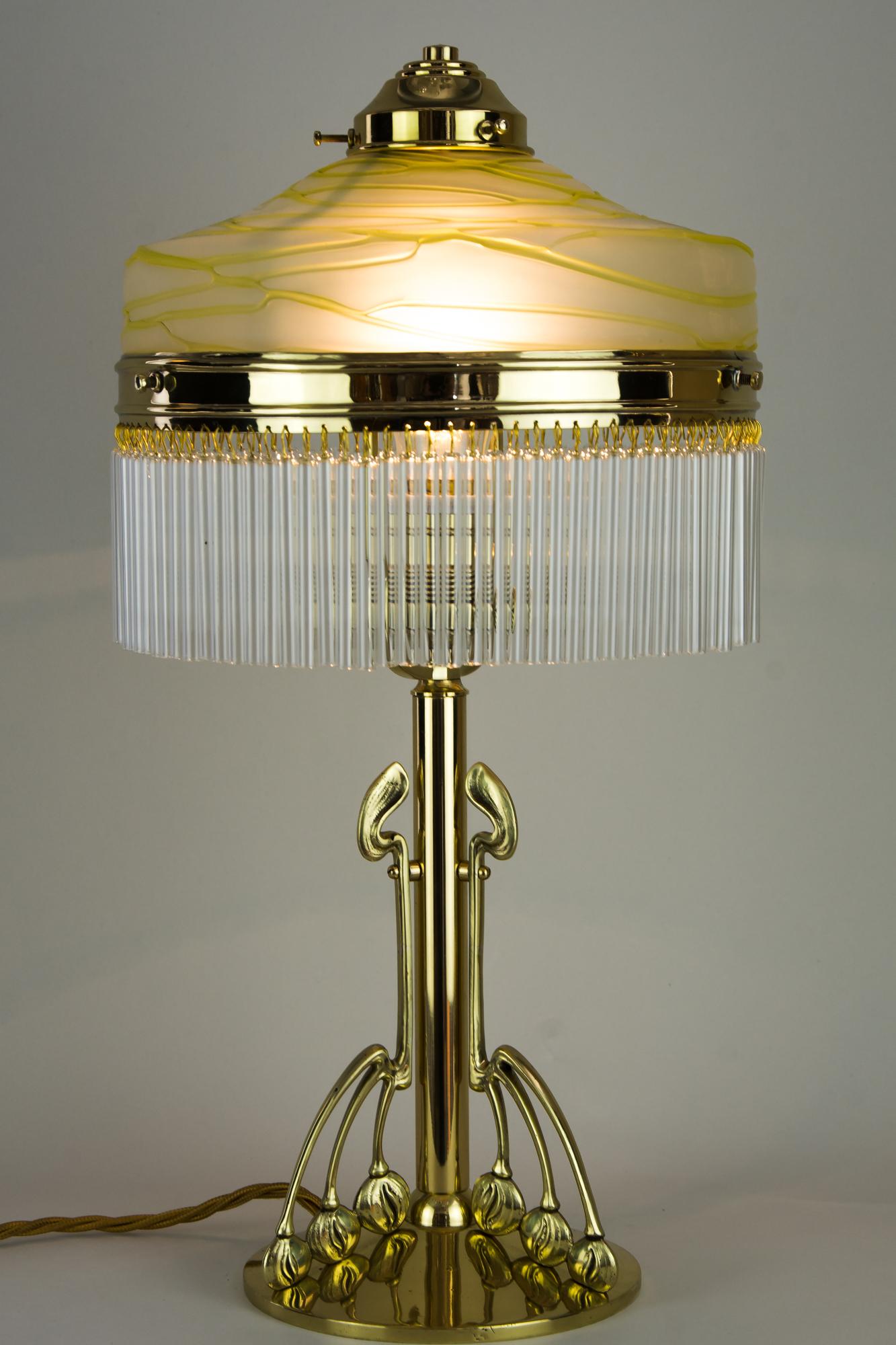 Jugendstil Table Lamp with Original 