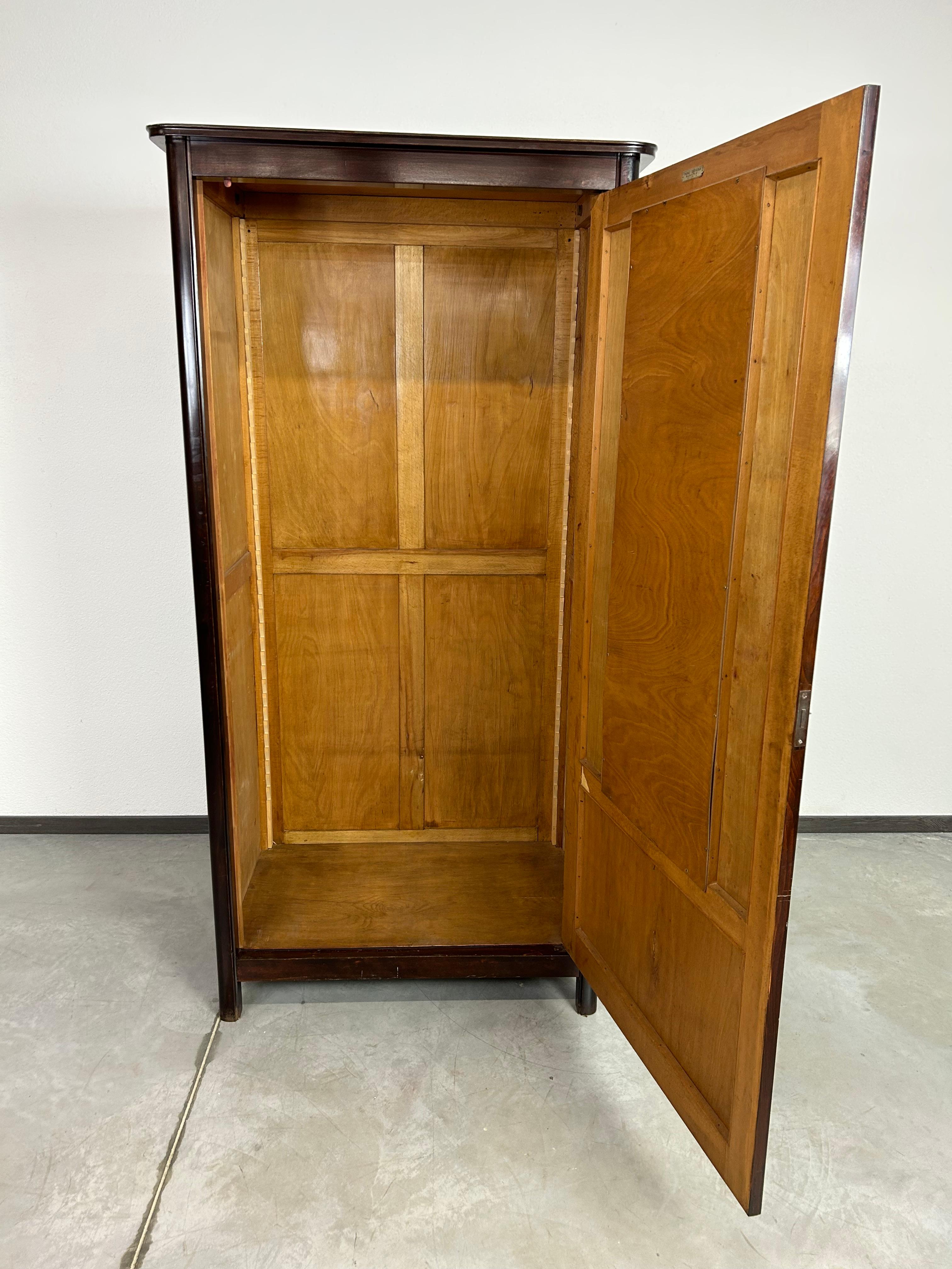 Hungarian Jugendstil Thonet wardrobe For Sale