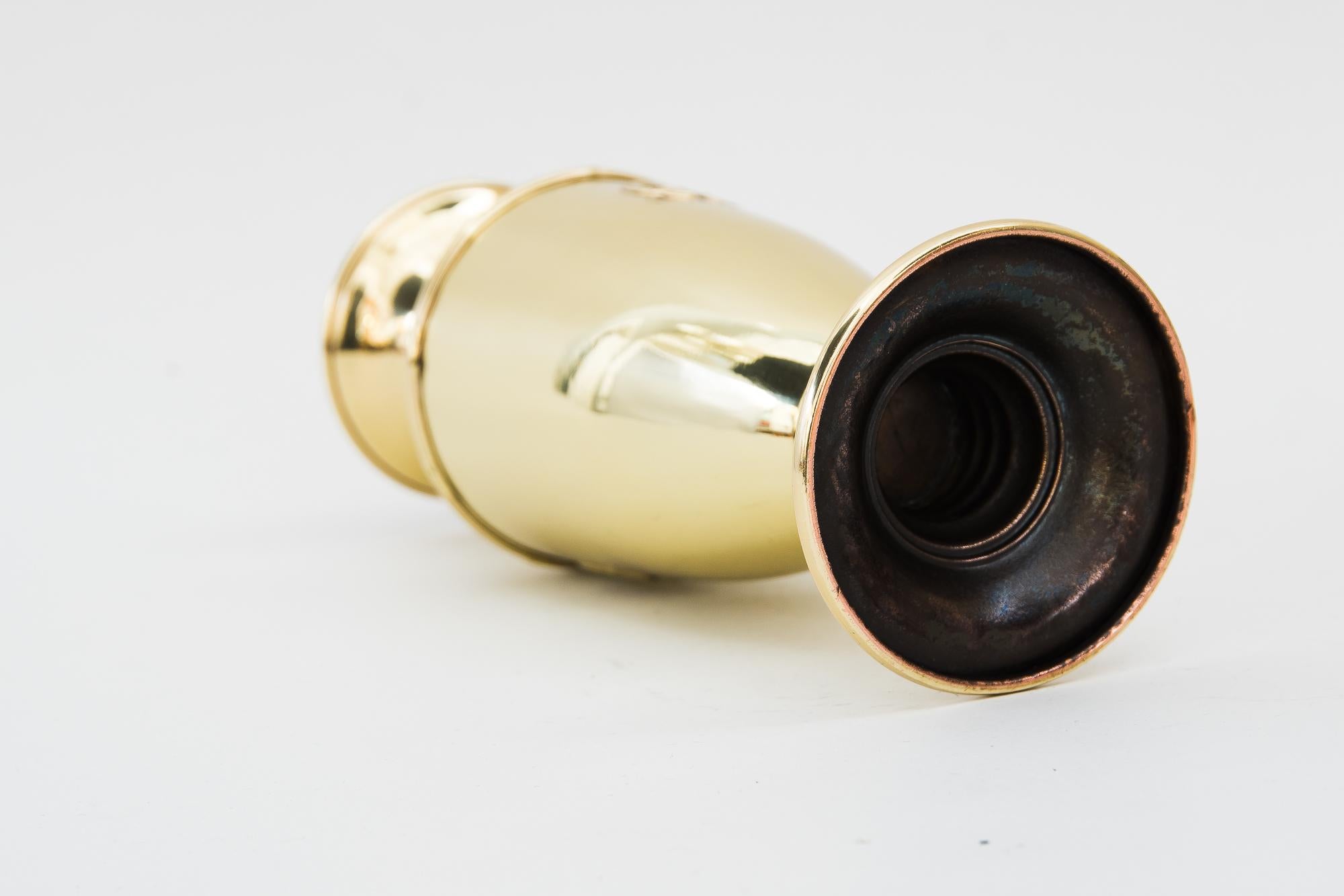 Polished Jugendstil Vase, Vienna, Around 1909 For Sale