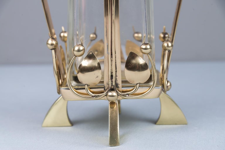 Jugendstil Vase with Brass Mount, circa 1908 For Sale at 1stDibs
