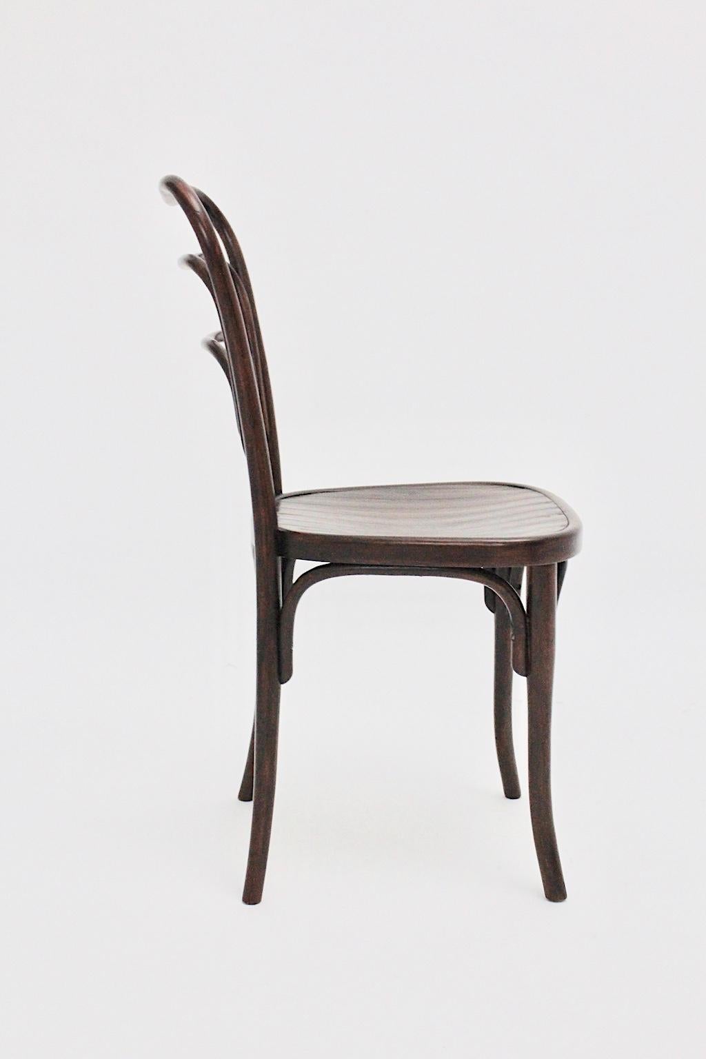 Jugendstil-Stuhl aus Bugholz Nr. 249 a von J. Kohn, um 1916, Österreich (Buchenholz) im Angebot