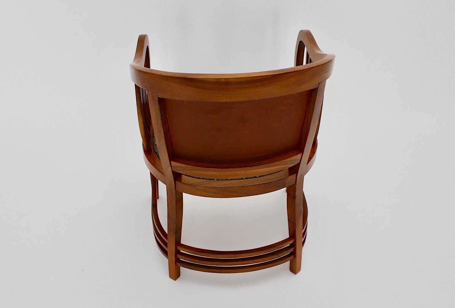 Jugendstil Vintage Walnut Armchair by Josef Maria Olbrich, 1898-1899, Austria For Sale 4