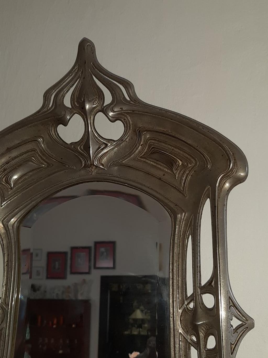 Jugendstil wall mirror.