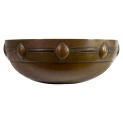 Jugendstil Brass Bowl Designed by Albin Mueller for WMF