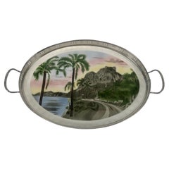 Antique Jugenstil Ceramic Tray, made in Slovakia in Wonderful Condition.