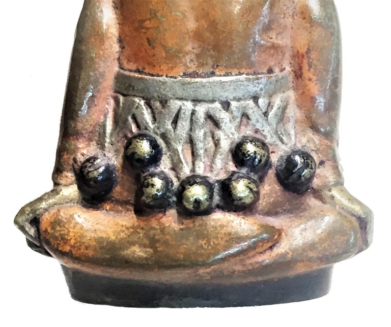 Jugenstil, Harlequin in Golden Mask, Vienna Bronze ...