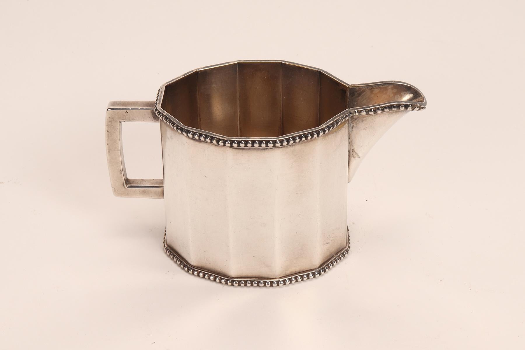 Austrian Jugenstill milk jug by Wiener Werkstätte, Vienna, Austria 1920. For Sale