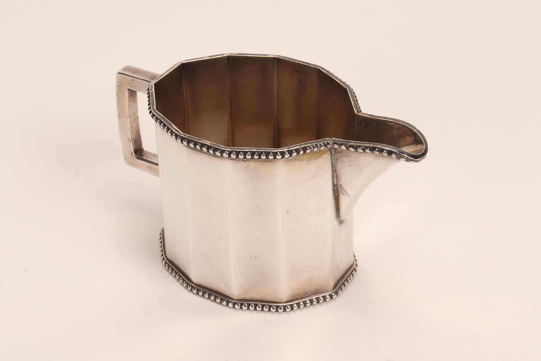 Jugenstill milk jug by Wiener Werkstätte, Vienna, Austria 1920. In Good Condition For Sale In Milan, IT