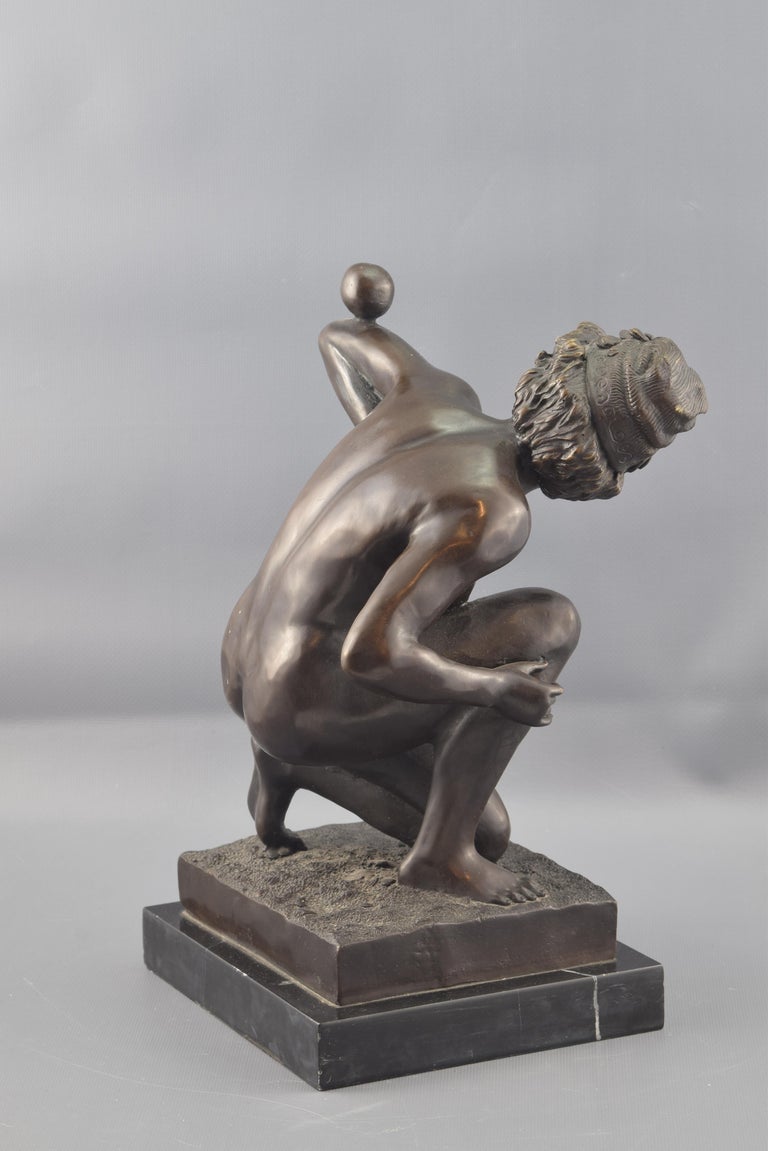 Robert BOUSQUET French Art Deco Bronze Dancer Sculpture 