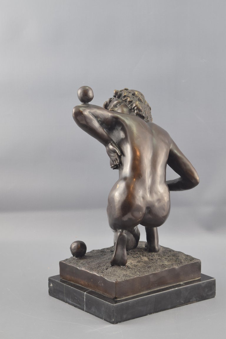 SIGNED C.MIRVAL,bronze art deco dancing girl sculpture # 