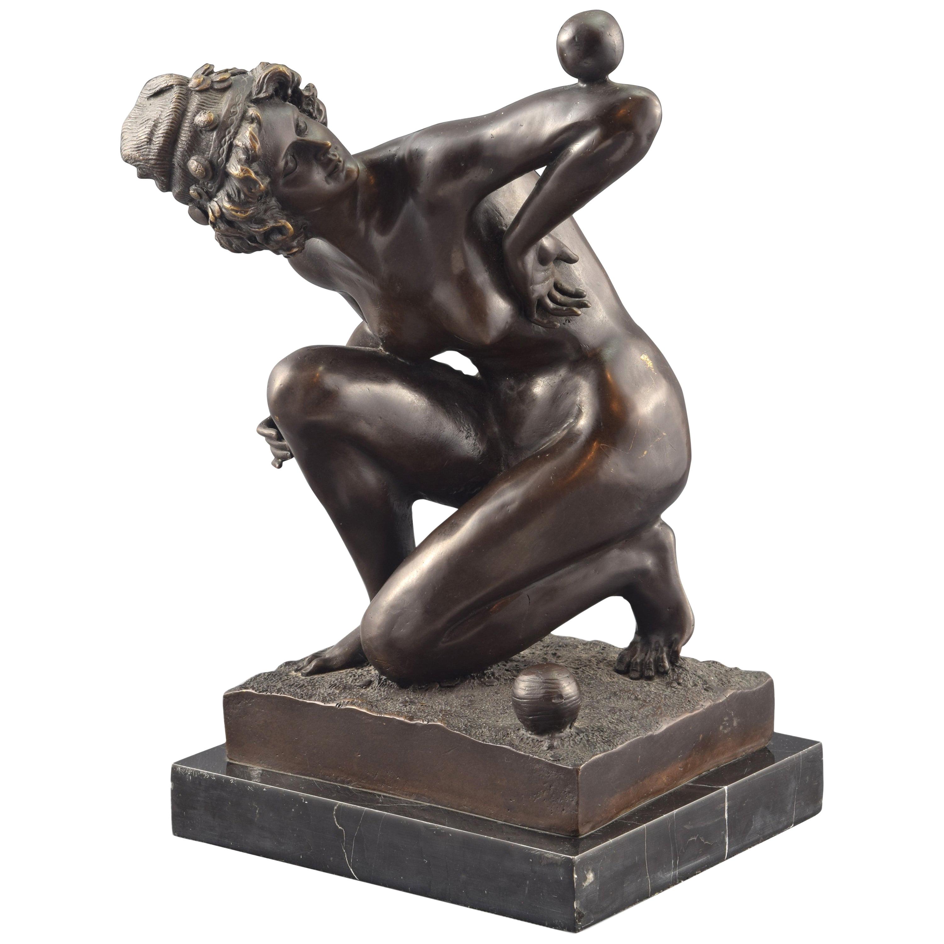 "Juggler Lady", Bronze Sculpture