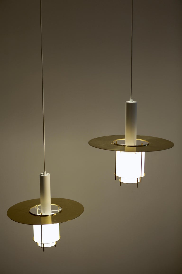 Juha Leiviskä, a Pair of Pendant Lamps, Finland, 1970s at 1stDibs