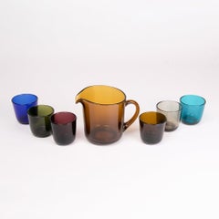 Juice Set by Kaj Franck for Nuutajarvi, Finland Designed, 1954