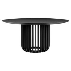 Juice Small Round Table with Black Ash Top and Base by E-GGS