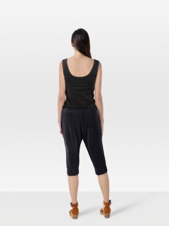 Juicy Couture Mono recortado de terciopelo negro y azul marino Talla S