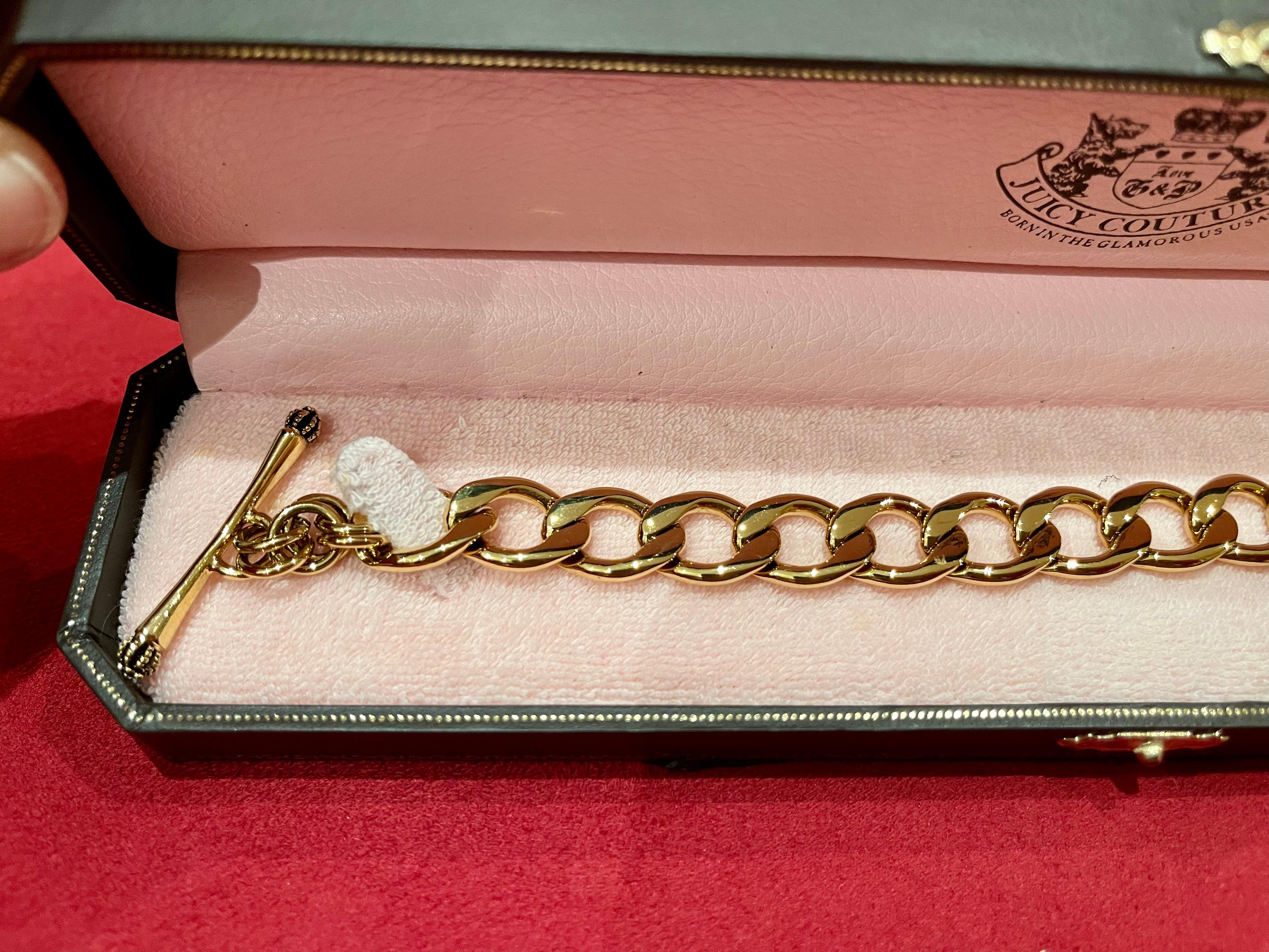Juicy Couture Gold Starter Bracelet - Etsy