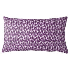 Juju Purple and White Lumbar Pillow