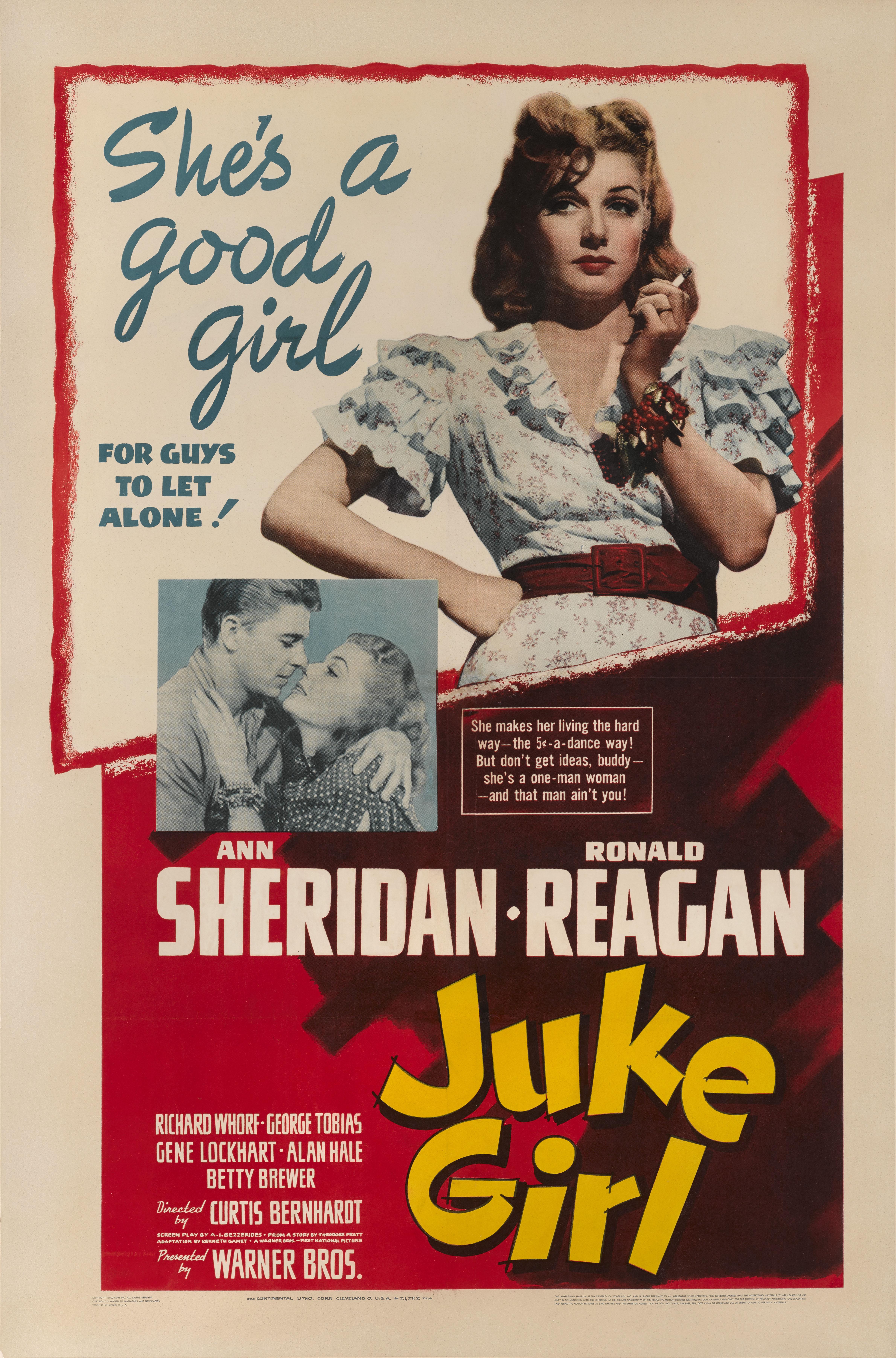 Affiche originale pour le film Juke Girl (1942).
réalisé par Curtis Bernhardt et mettant en vedette Ann Sheridan et Ronald Reagan.
Cette affiche est doublée de lin de conservation et sera expédiée roulée dans un tube très solide et expédiée par