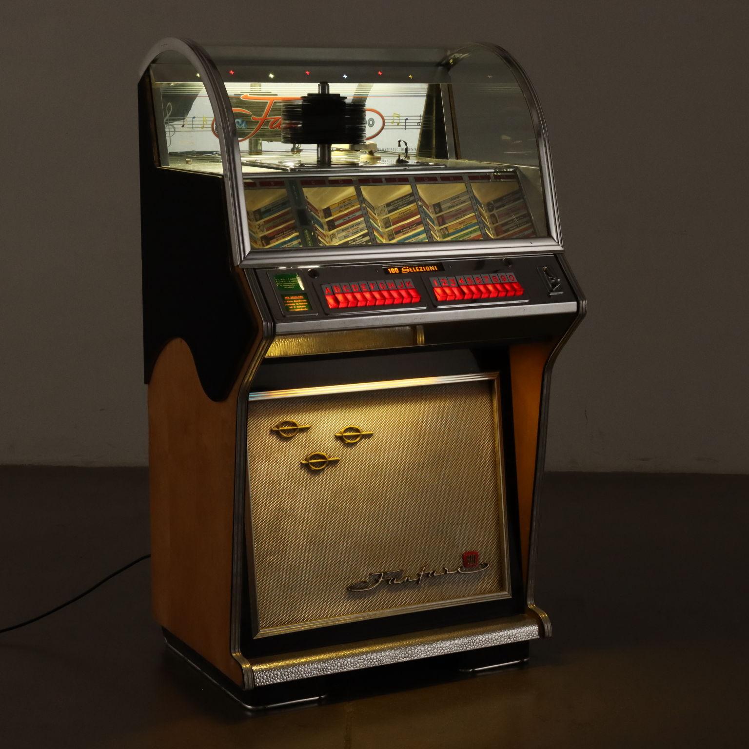 Mid-Century moderno Jukebox NSM 'Fanfare 100' Anni 50
