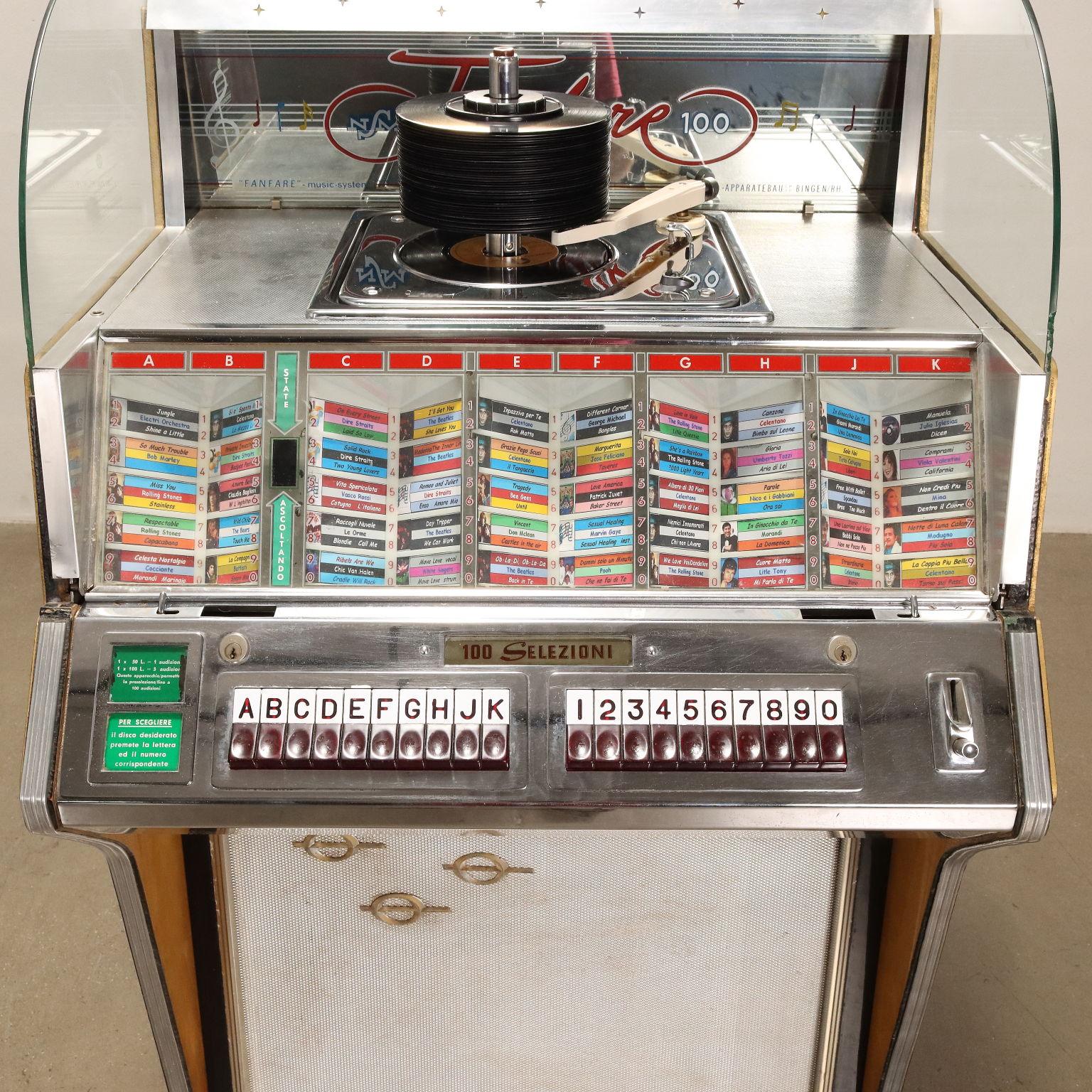 Mid-20th Century Jukebox NSM 'Fanfare 100' Anni 50