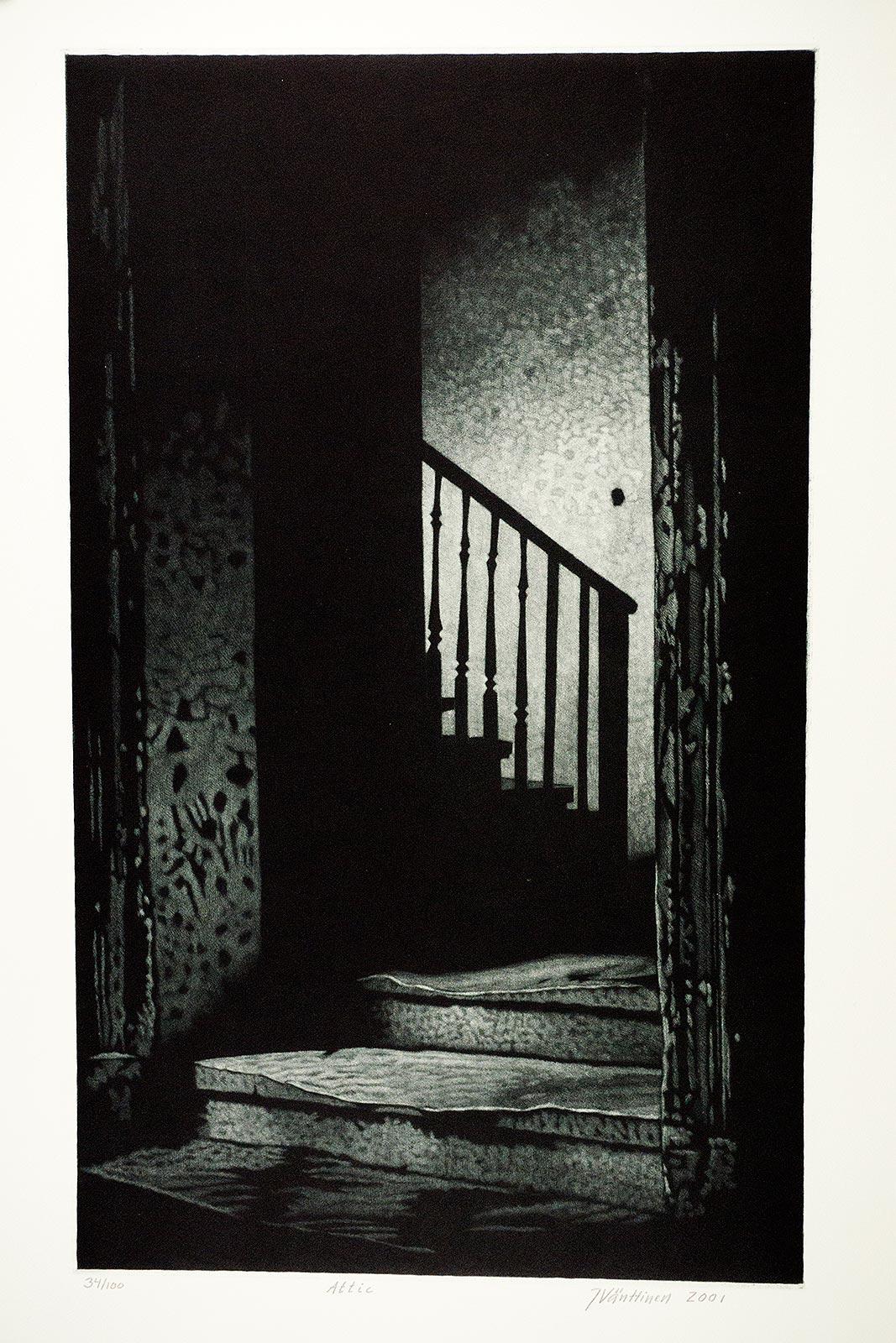 Attic - Modern Print by Jukka Vanttinen