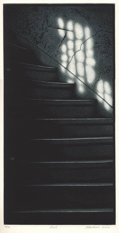 Uscita (La luce del sole in un'antica scala conduce a una fine incerta).