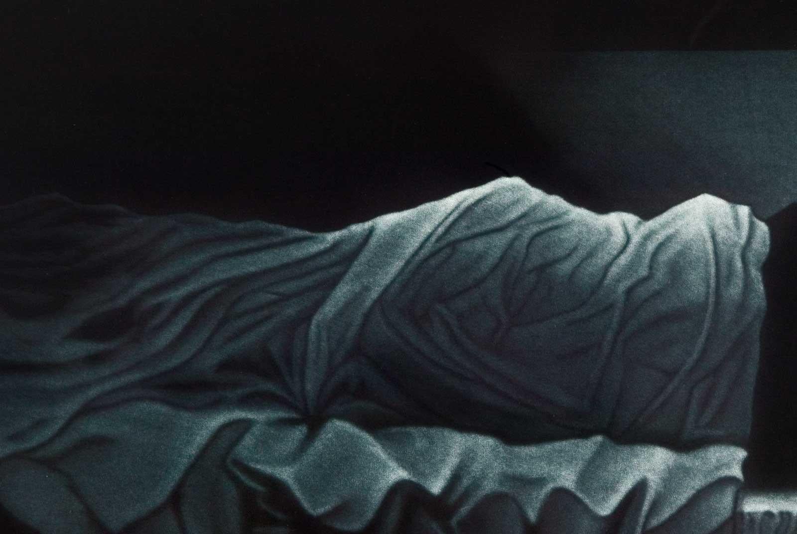 Sleep (Woman at slumber in bed) - Contemporary Print by Jukka Vanttinen