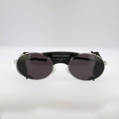 Julbo 1990s Vintage Glacier Sunglasses with Black Leather Side Shields