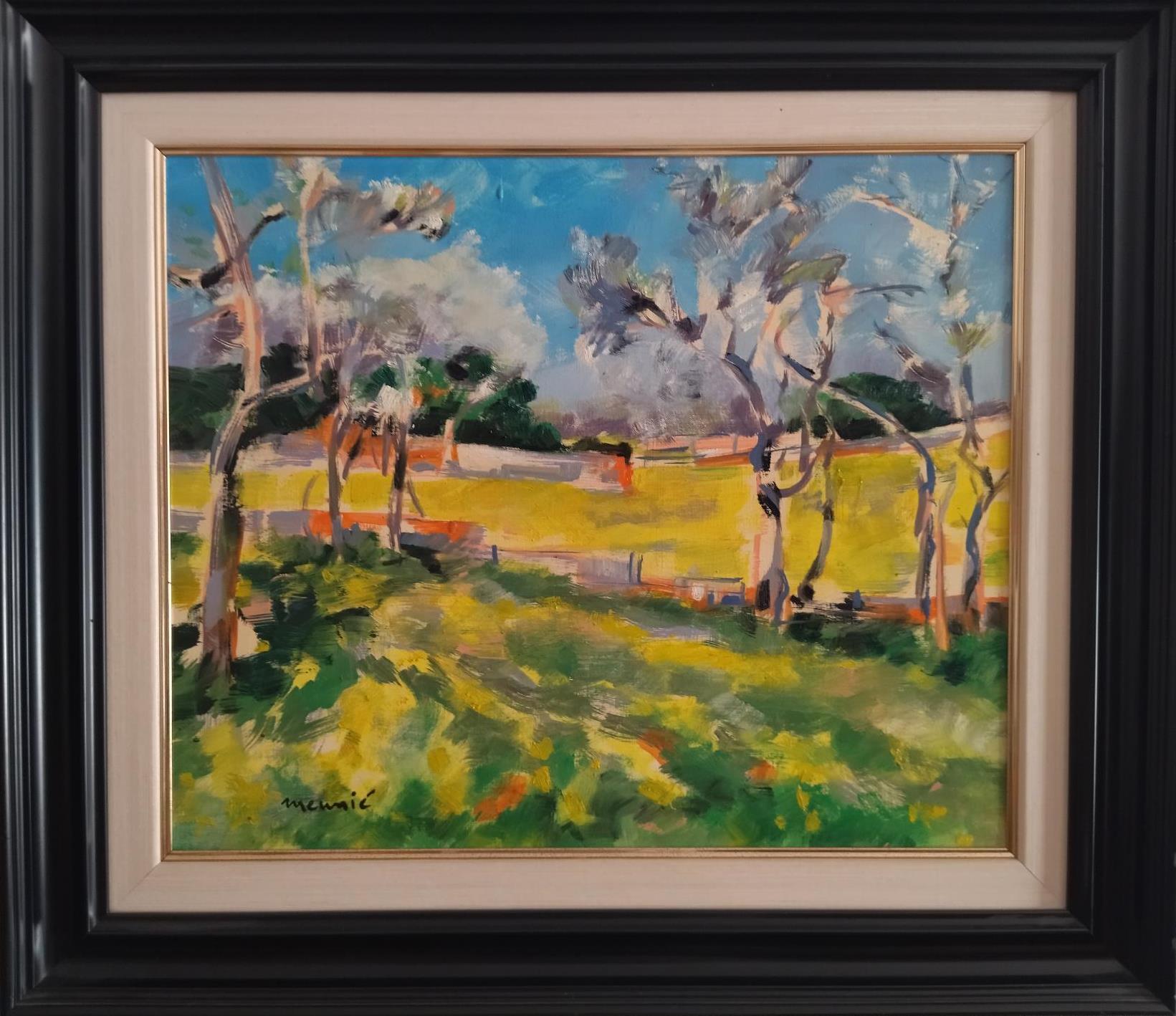 Julien Meunie 9 Almond original acrylic painting