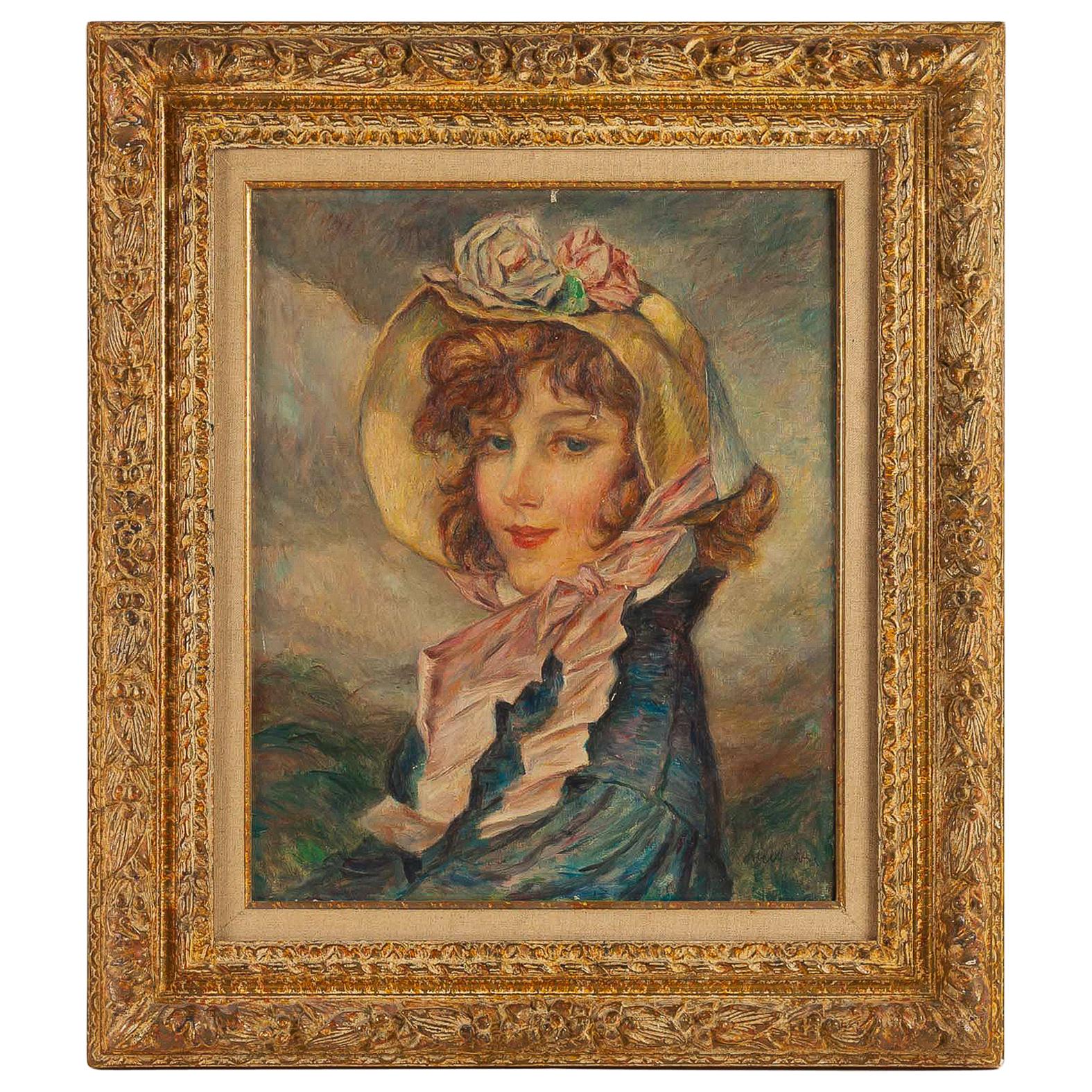 ANCIENNE PAIRE DE Medaillon Bb Bernard Bloch Parfait Etat Terre Cuite