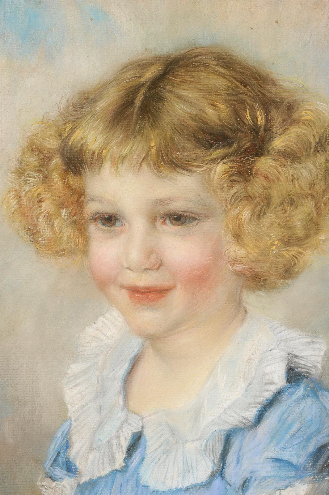 Porträt von Roger Goldet (Goldschmidt) Kind (Französische Schule), Painting, von Jules-Abel Faivre