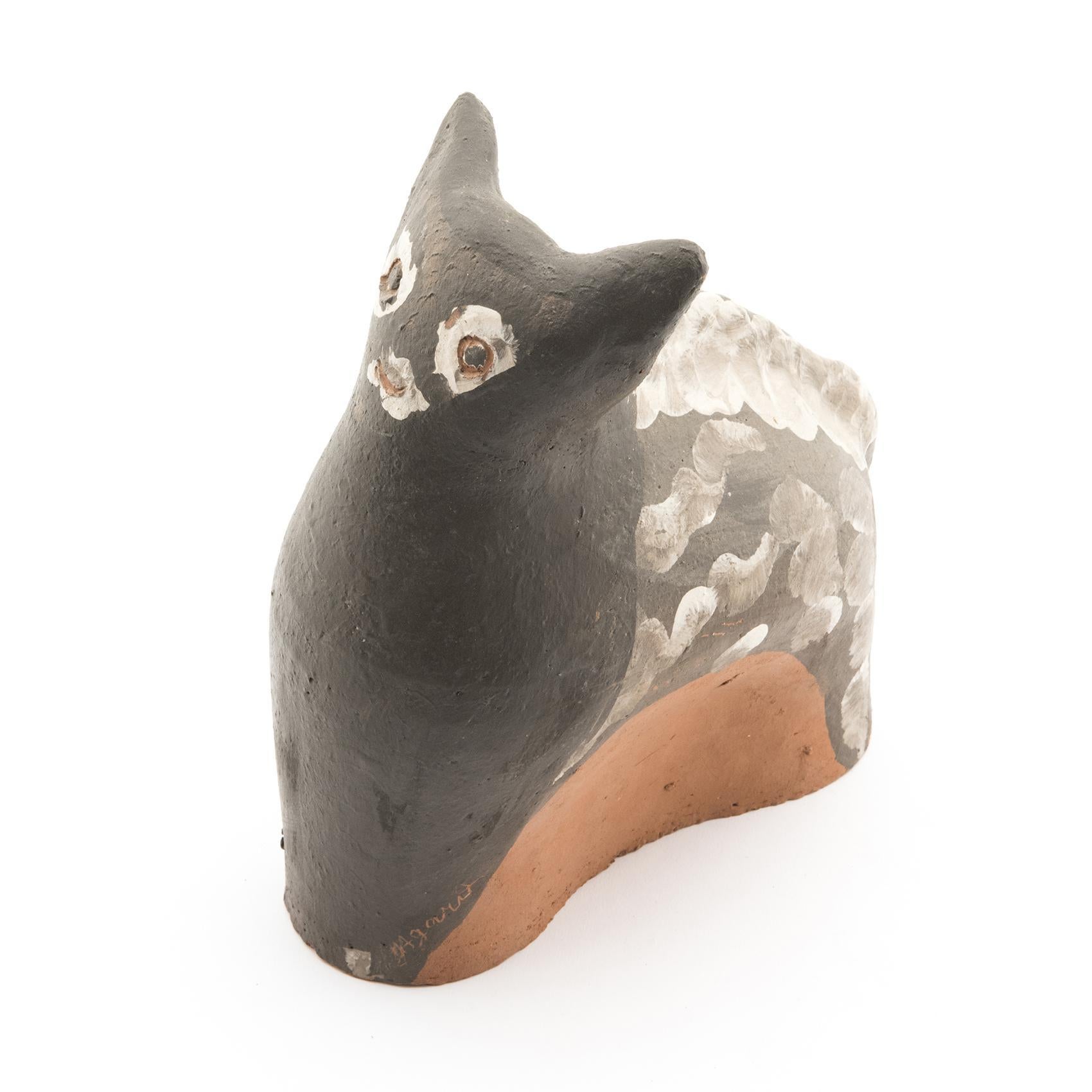 Jules AGARD, Cat Ceramic Sculpture, Vallauris, 1950s For Sale 5