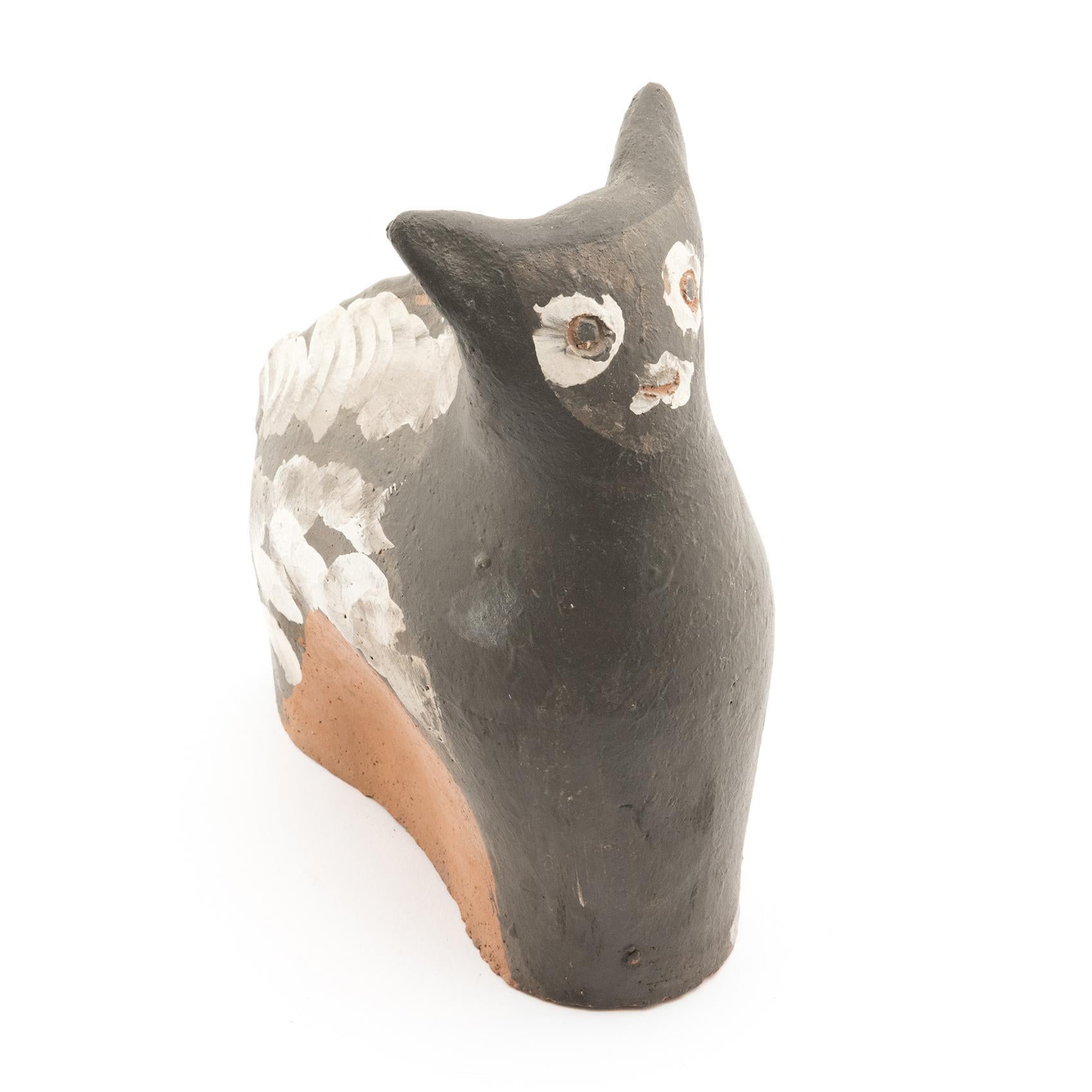 Jules AGARD, Cat Ceramic Sculpture, Vallauris, 1950s For Sale 6