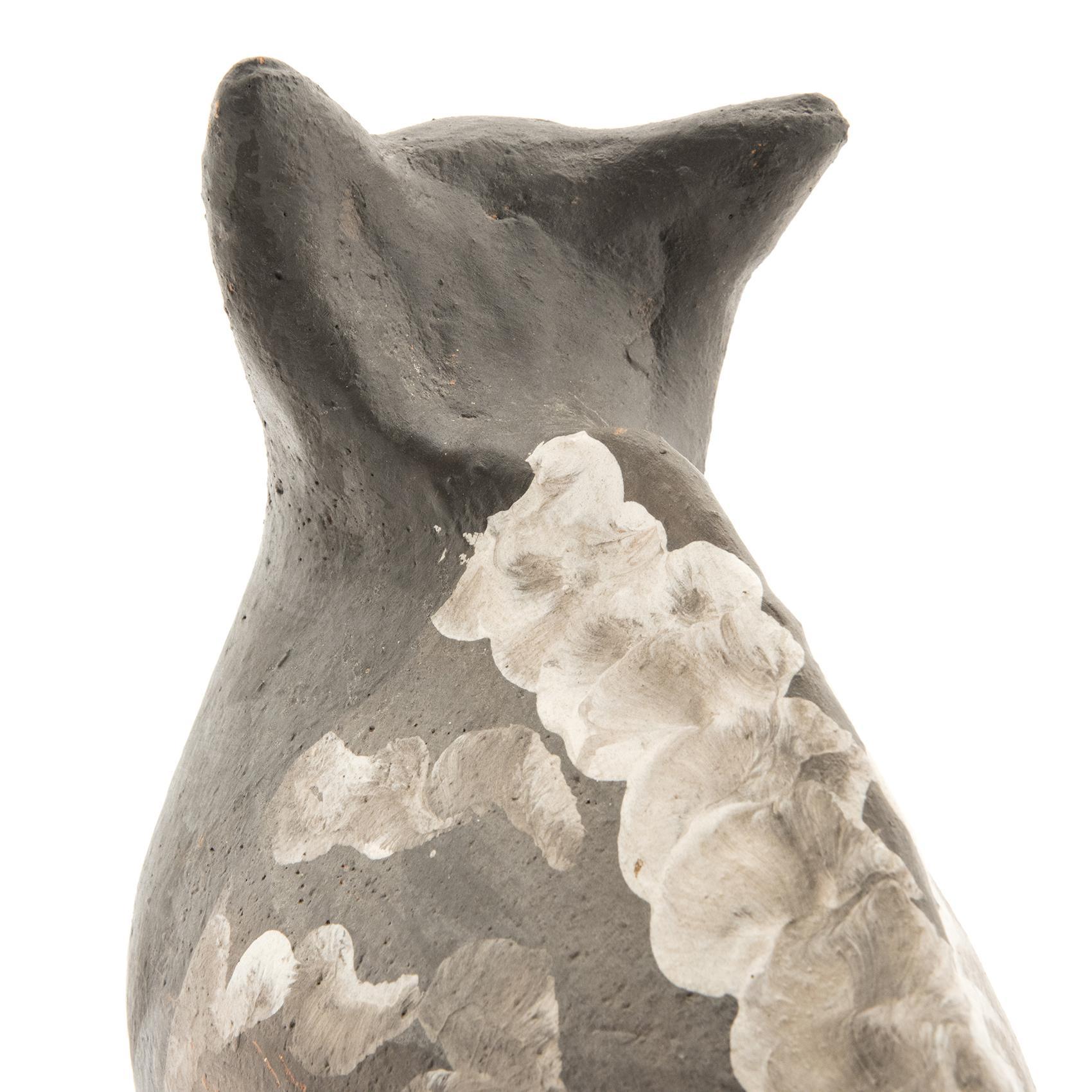 Jules AGARD, Cat Ceramic Sculpture, Vallauris, 1950s For Sale 7
