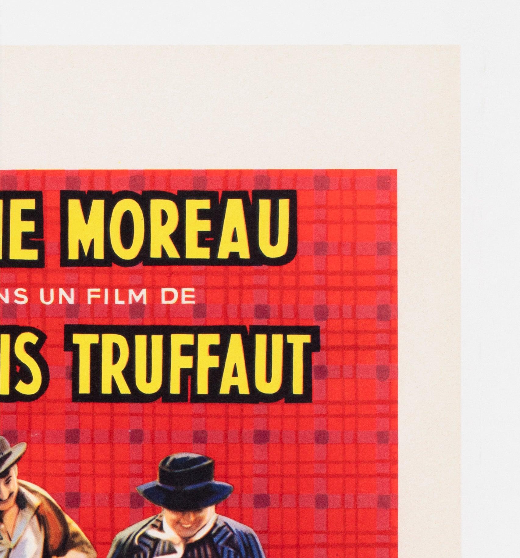 Jules und Jim 1962 Belgisches Filmplakat (Leinen) im Angebot