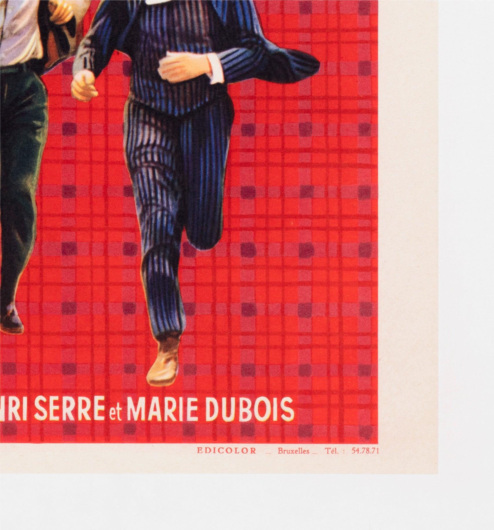 Jules und Jim 1962 Belgisches Filmplakat im Angebot 3