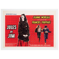 Jules and Jim 1962 Belgian Film Poster